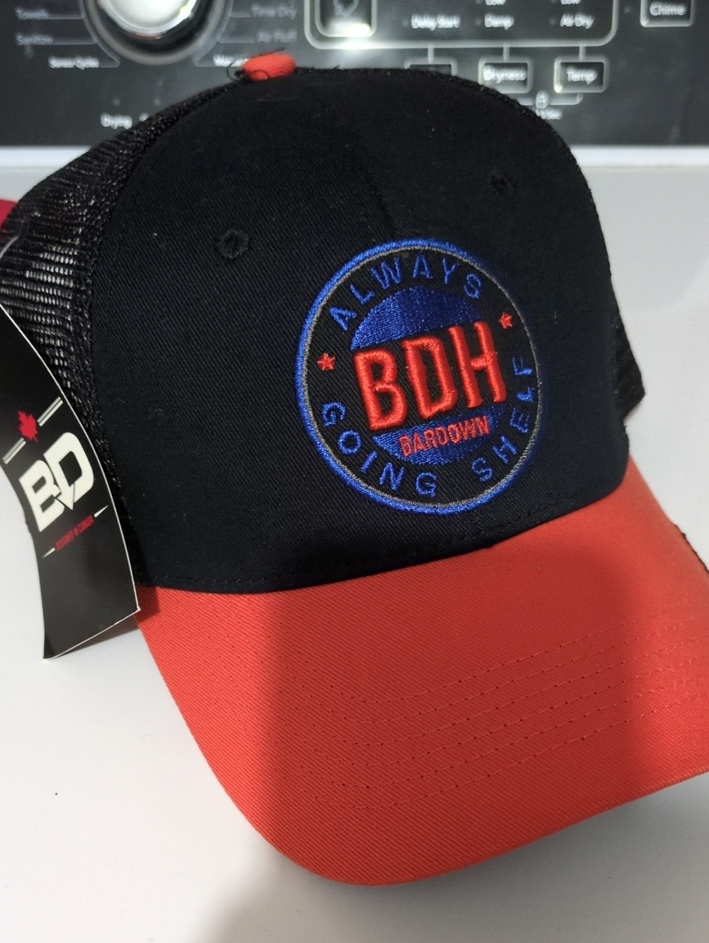 Always Black and Red BDH Patch Trucker Hat